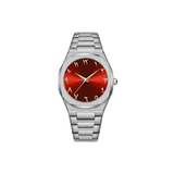 White / Red Dial