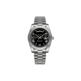 Steel / Black Dial