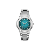 Silver / Lake Blue Dial