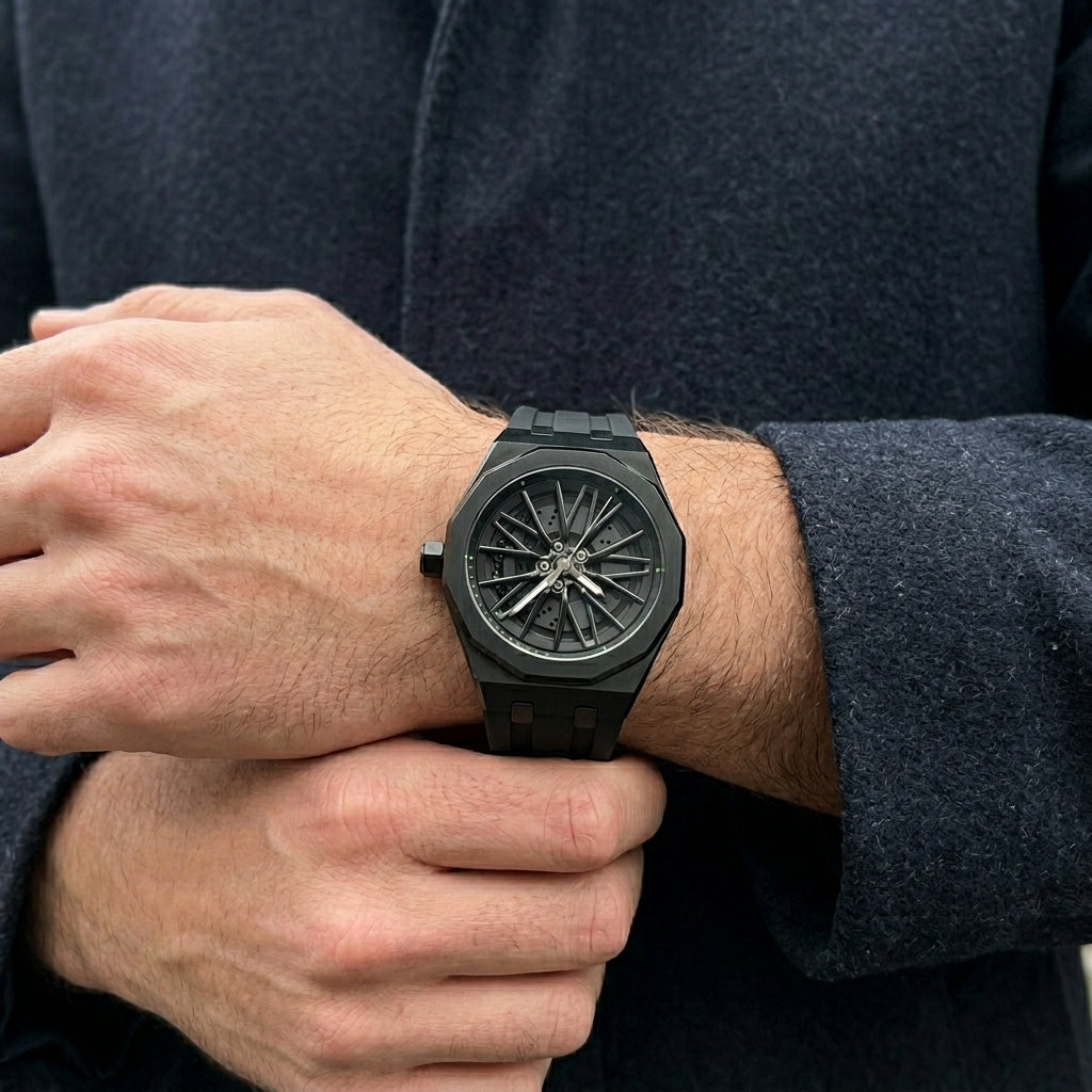 Saint Swiss Circuit – men's watch lifestyle close-up