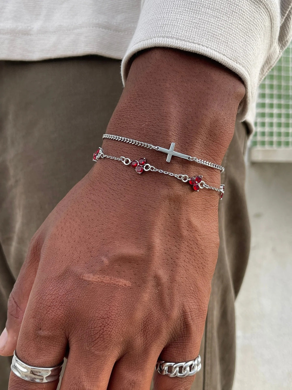 Cross Bracelet ® Silver