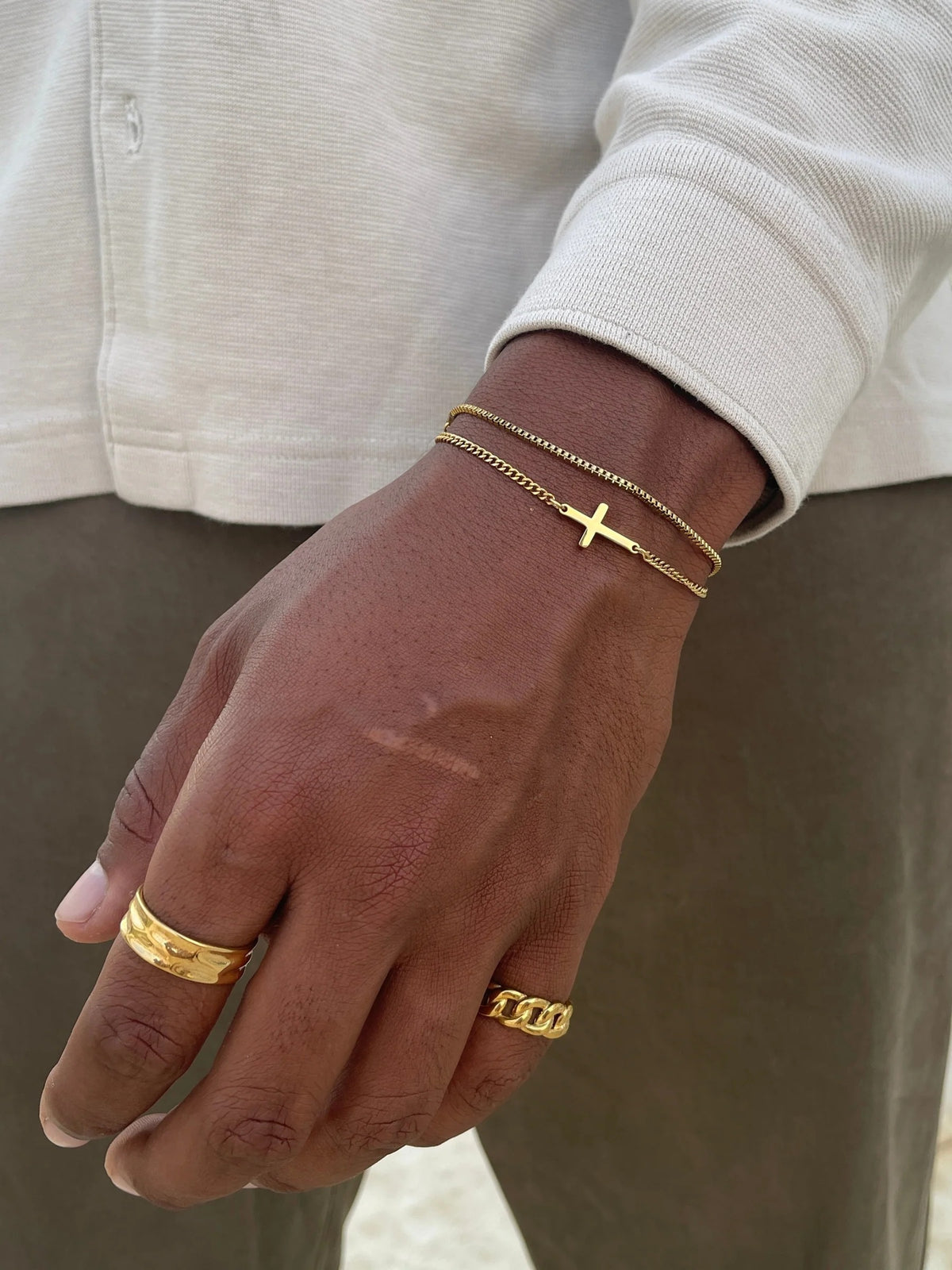 Cross Bracelet ® Gold
